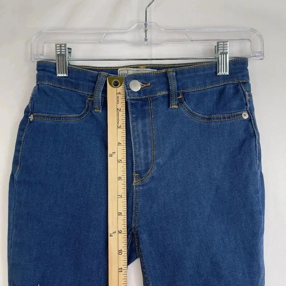 Free People Skinny Distress Jeans Size 25 - Picture 10 of 13